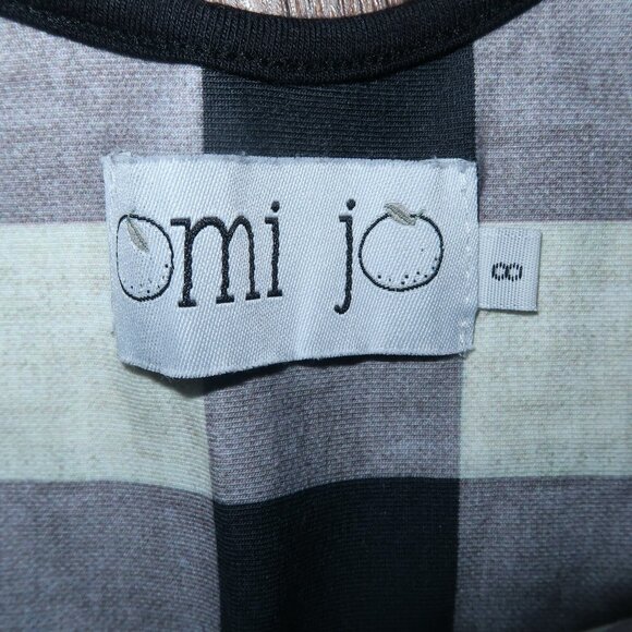 Girls Omi Jo Well Dressed Wolf Black Cream Buffalo Check Knit Twirl Dress sz 6 8 - Picture 7 of 7